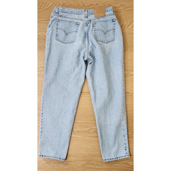 Levis 522 Jeans Womens 20 S Light Wash Tapered Fit Made In USA 36x29 Vintage - Picture 12 of 14